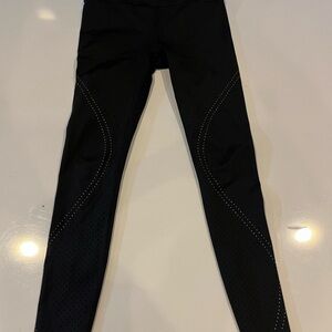 Athleta Black Laser Cut Tights